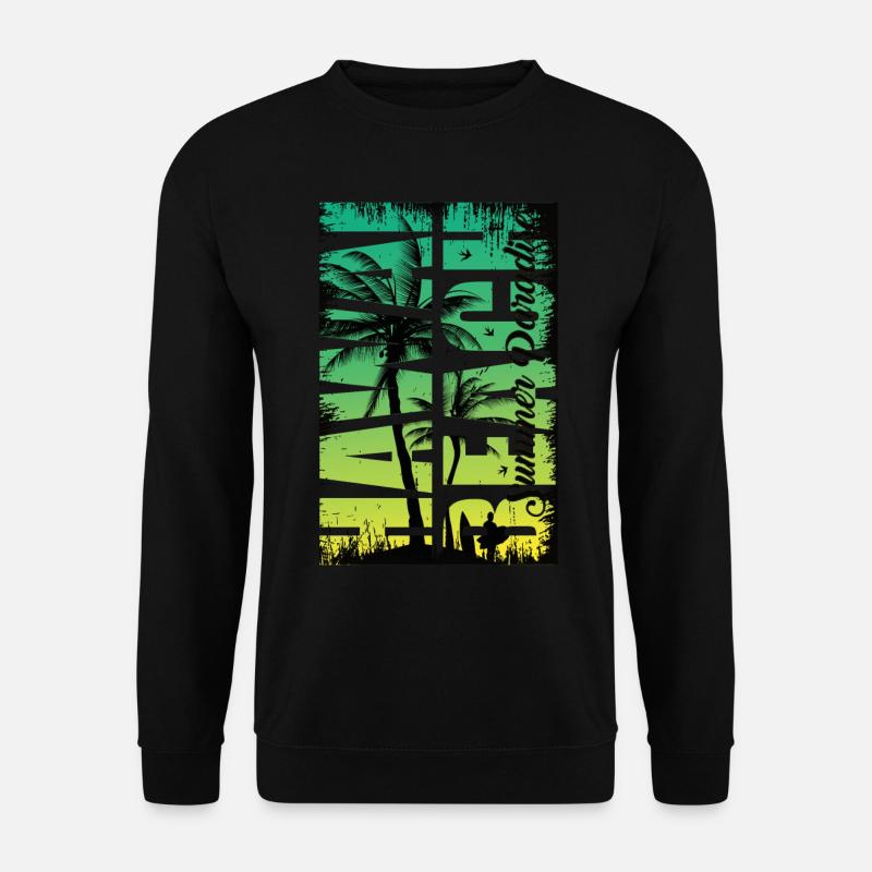 Hawaii Beach Paradis d’été - Sweat-shirt Unisexe - noir
