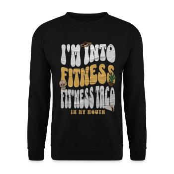 Taco - Unisex Sweatshirt - black - Front - Alina (178cm) & Michal (187cm)