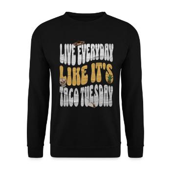 Taco - Unisex Sweatshirt - black - Front - Alina (178cm) & Michal (187cm)