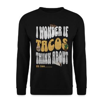 Taco - Unisex Pullover - Schwarz - Vorne - Alina (178cm) & Michal (187cm)