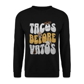 Taco - Unisex Sweatshirt - black - Front - Alina (178cm) & Michal (187cm)
