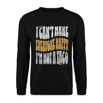 Taco - Unisex Sweatshirt - black - Front - Alina (178cm) & Michal (187cm)