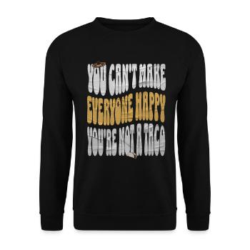 Taco - Unisex Pullover - Schwarz - Vorne - Alina (178cm) & Michal (187cm)