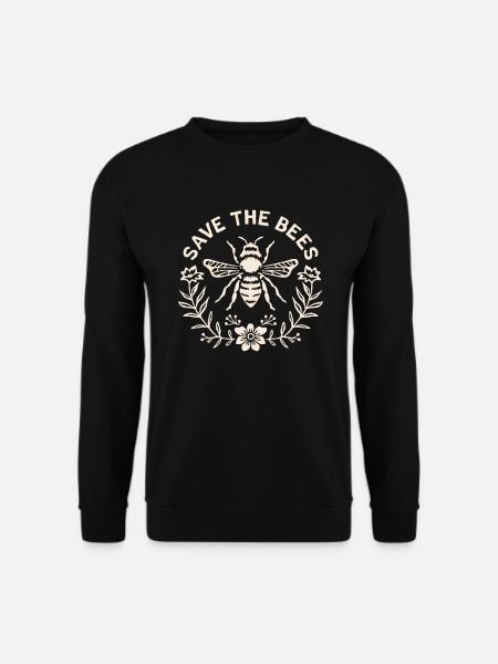 Save the bees - Unisex Sweatshirt - black