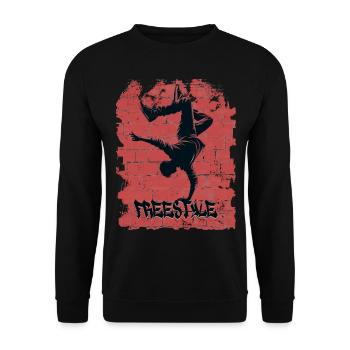 Freestyle - Unisex Pullover - Schwarz - Vorne - Alina (178cm) & Michal (187cm)
