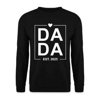 Dada Est 2025 blanc - Sweat-shirt Unisexe - noir - Devant - Alina (178cm) & Michal (187cm)