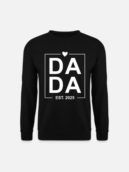Dada Est 2025 white - Unisex Sweatshirt - black