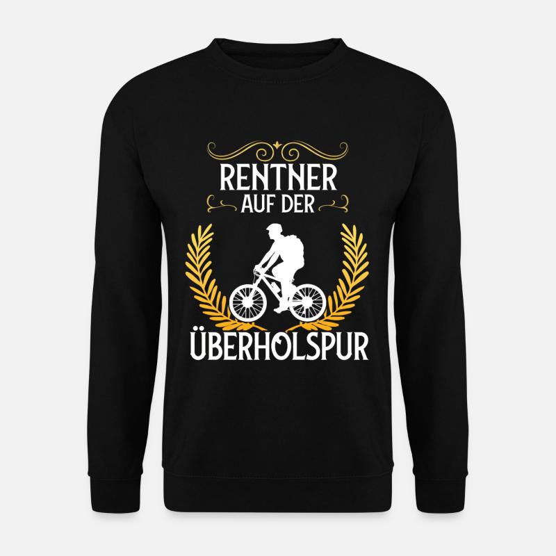 Rentner Fahrrad Rente Rennrad - Unisex Pullover - Schwarz