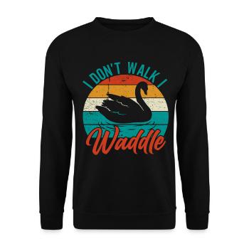 Propriétaire de canard Canard Mère Canard Amoureux Canard - Sweat-shirt Unisexe - noir - Devant - Alina (178cm) & Michal (187cm)