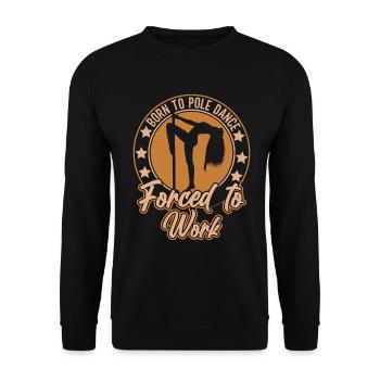Pole Dance Tanzen Pole Dance Tänzerin - Unisex Pullover - Schwarz - Vorne - Alina (178cm) & Michal (187cm)