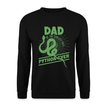 Snake owners Snake lovers Snakes - Unisex Sweatshirt - black - Front - Alina (178cm) & Michal (187cm)