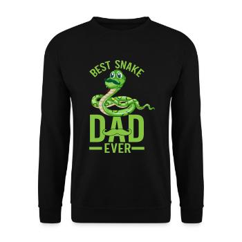 Snake owners Snake lovers Snakes - Unisex Sweatshirt - black - Front - Alina (178cm) & Michal (187cm)