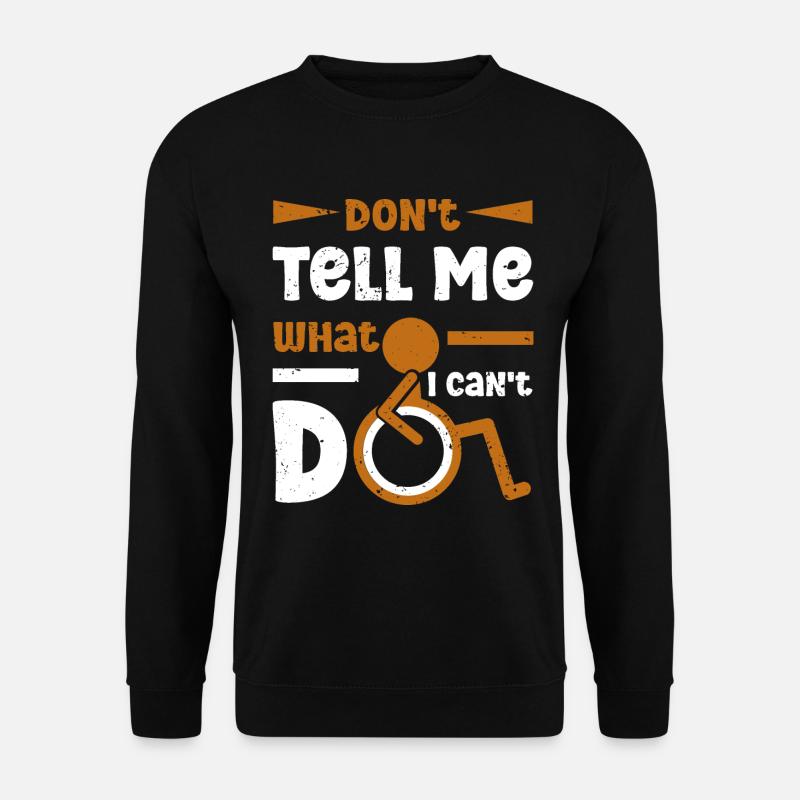 Wheelchair user Leg amputation - Unisex Sweatshirt - black