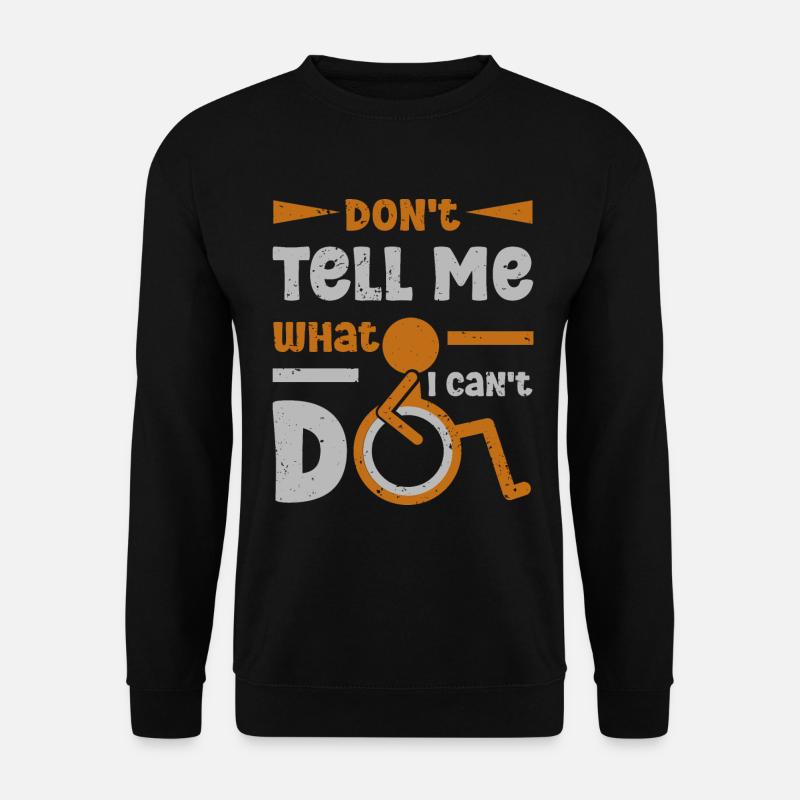 Rollstuhl Beinamputation Bewusstsein Amputation - Unisex Pullover - Schwarz
