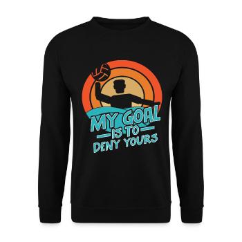 Wasserball Spieler Wasserball Mannschaft Trainer - Unisex Pullover - Schwarz - Vorne - Alina (178cm) & Michal (187cm)