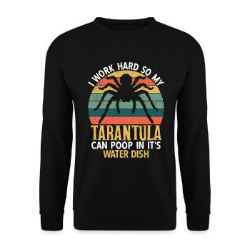 Tarantula Spiders Pet Tarantula Collector - Unisex Sweatshirt - black - Front - Alina (178cm) & Michal (187cm)
