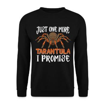 Tarantula Spiders Pet Tarantulas Collector - Unisex Sweatshirt - black - Front - Alina (178cm) & Michal (187cm)
