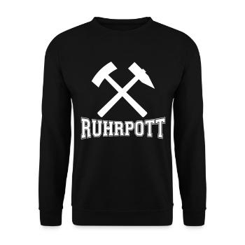 Ruhrpott - Unisex Pullover - Schwarz - Vorne - Alina (178cm) & Michal (187cm)