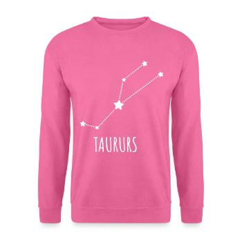 signe astrologique Taureau - Sweat-shirt Unisexe - rose - Devant