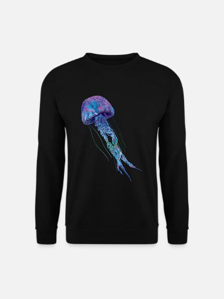 Meilleur design de méduses carrées en ligne - Sweat-shirt Unisexe - noir