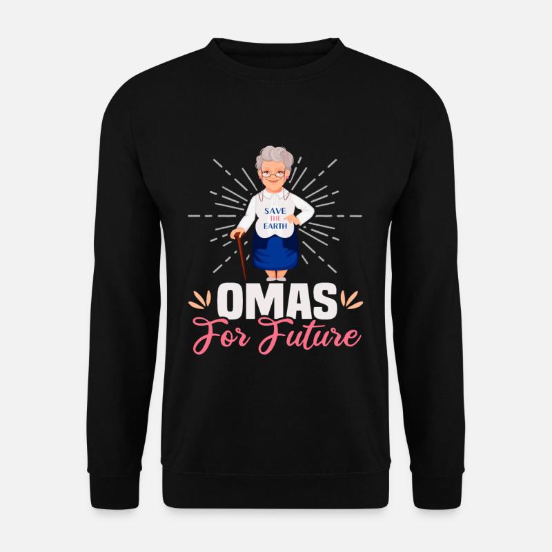 Omas for future - Unisex Pullover - Schwarz