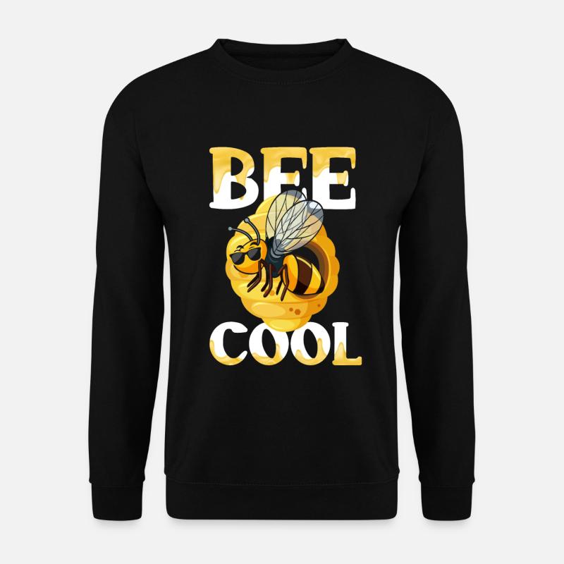 Bee Cool coole Biene Bienen Honig Imker - Unisex Pullover - Schwarz