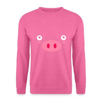 Schneinchen face pig sweet - Unisex Sweatshirt - pink - Front