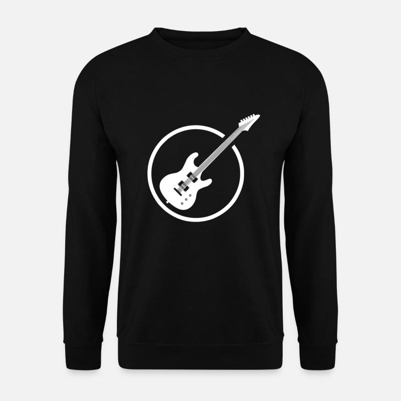 Gitarre und E-Gitarre Symbol - Unisex Pullover - Schwarz