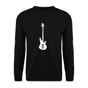 Guitar and electric guitar symbol - Unisex Sweatshirt - black - Front - Alina (178cm) & Michal (187cm)