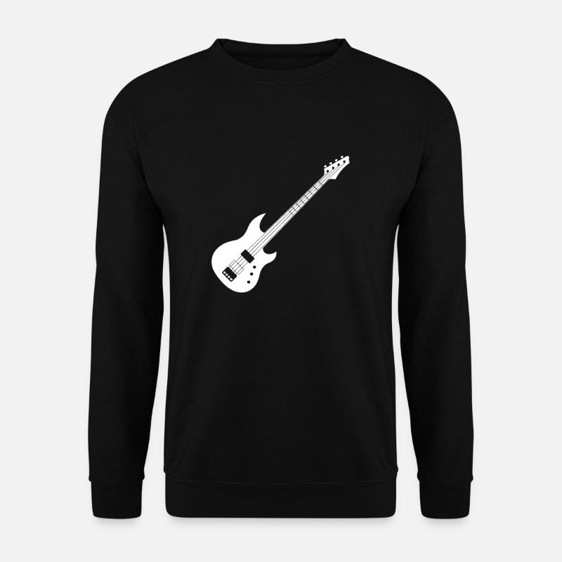 Gitarre und E-Gitarre Symbol - Unisex Pullover - Schwarz