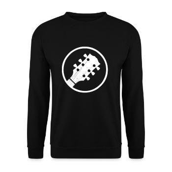 Guitar and electric guitar symbol - Unisex Sweatshirt - black - Front - Alina (178cm) & Michal (187cm)