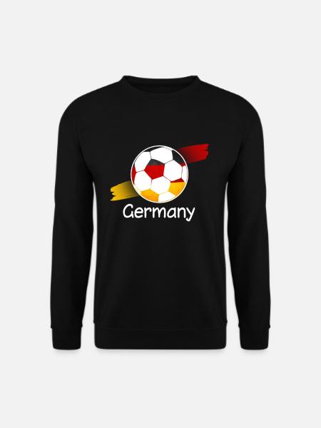 Germany Football Deutschland Fußball - Unisex Pullover - Schwarz