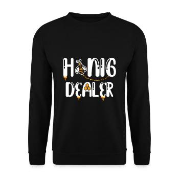 Honey Dealer - Unisex Sweatshirt - black - Front - Alina (178cm) & Michal (187cm)