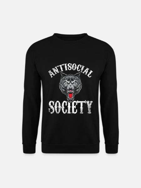 Société antisociale - Sweat-shirt Unisexe - noir
