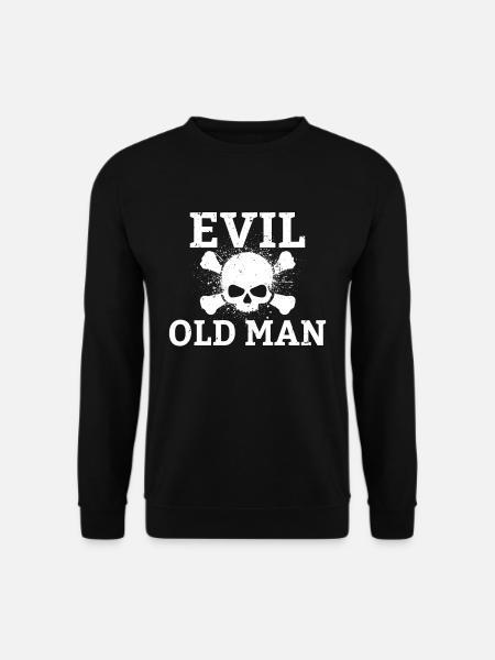 Evil old man The Evil Old Man Skull - Unisex Sweatshirt - black