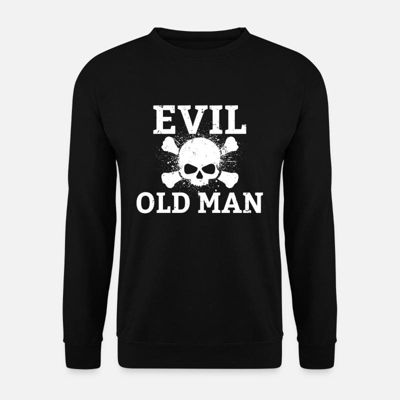 Evil old man The Evil Old Man Skull - Unisex Sweatshirt - black
