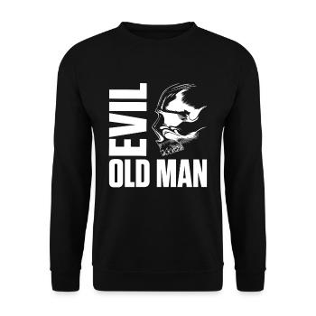 Evil old man The Evil Old Man Skull - Unisex Sweatshirt - black - Front - Alina (178cm) & Michal (187cm)