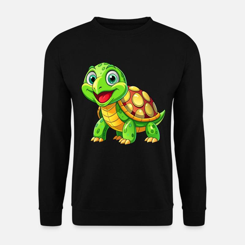 Mega süße Schildkröte - Unisex Pullover - Schwarz