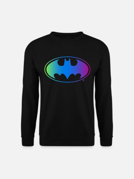 Batman Neon Logo bunt - Unisex Pullover - Schwarz
