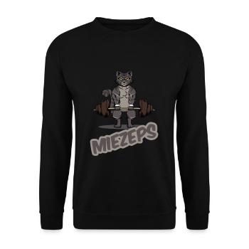 Chats de gym disant "chattes" sport ha - Sweat-shirt Unisexe - noir - Devant - Alina (178cm) & Michal (187cm)