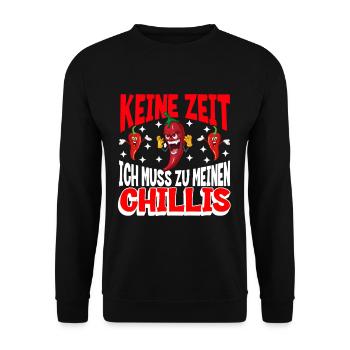 Drôle de jardinier de chili disant design pour chaud - Sweat-shirt Unisexe - noir - Devant - Alina (178cm) & Michal (187cm)