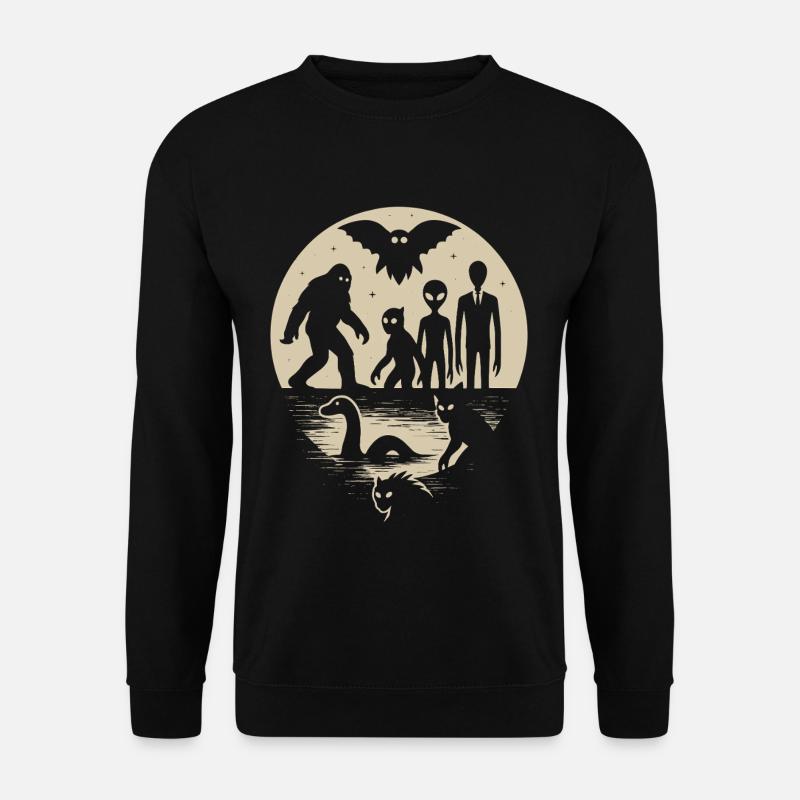 Mystical Creatures in the Moonlight - Unisex Sweatshirt - black