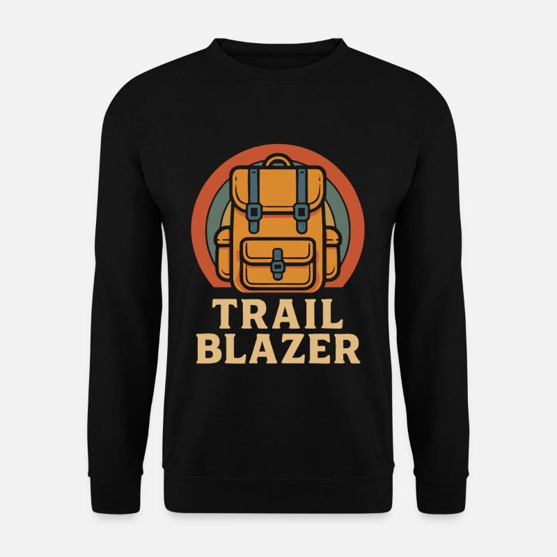 Trail Blazer Rucksack Abenteuer - Unisex Pullover - Schwarz