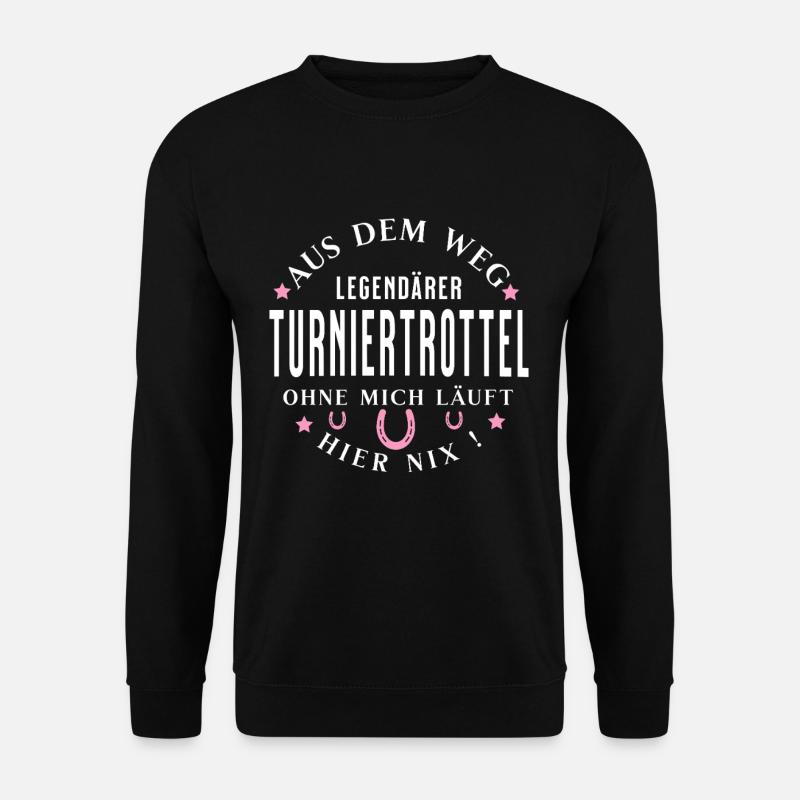 Legendärer Turniertrottel - Unisex Pullover - Schwarz