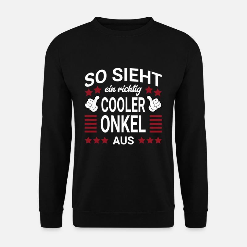 Cooler Onkel Style - Unisex Pullover - Schwarz
