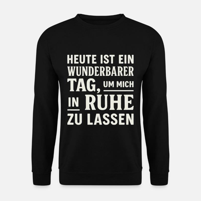 Leave alone – sarcastic design - Unisex Sweatshirt - black