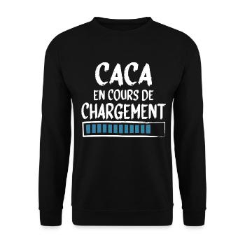 Caca Boudin Bébé Homme Femme Cadeau Humour - Sweat-shirt Unisexe - noir - Devant - Alina (178cm) & Michal (187cm)