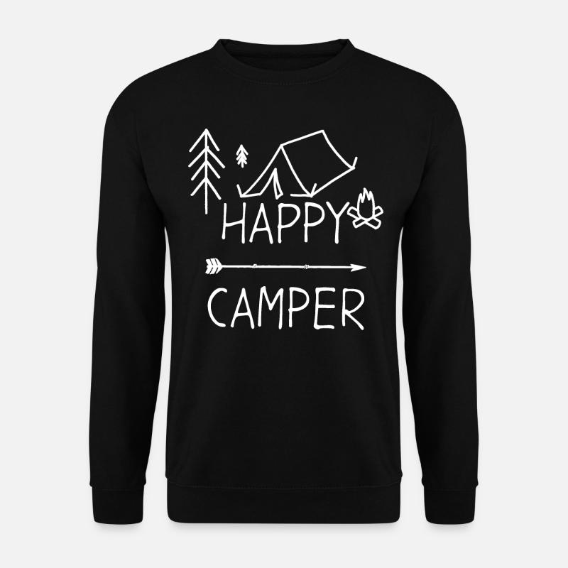 Camping - Unisex Pullover - Schwarz