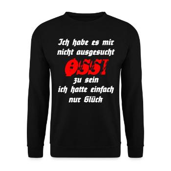 OSSI - Ich habe es mir nicht ausgesucht... - Unisex Pullover - Schwarz - Vorne - Alina (178cm) & Michal (187cm)
