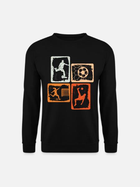 Fußballspieler Fußball Spieler Kinder Fußballer - Unisex Pullover - Schwarz
